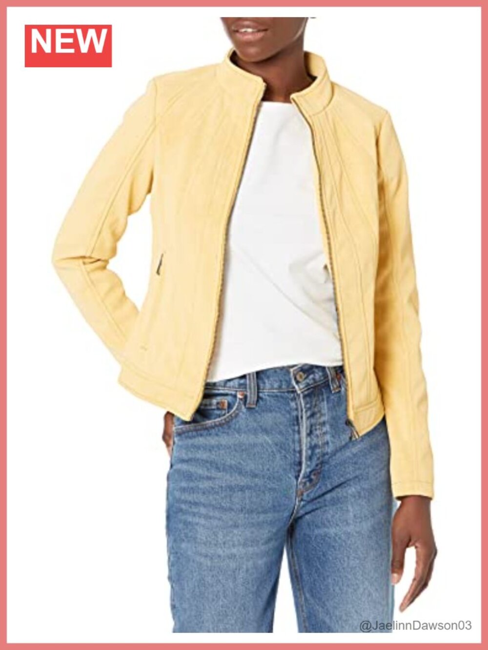 Slim Biker Jacket Recycled Polyester Tailored Fit Moto Coat